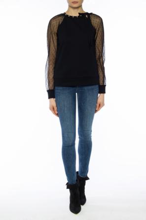 Sweatshirt with sheer sleeves, zdjęcie 2 Sweatshirt with sheer sleeves od Valentino Red